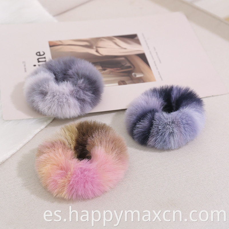 Nuevo estilo Bandas de cabello elástico Surcunchies Winter Scrunchy Ropes para mujeres o niñas Cute